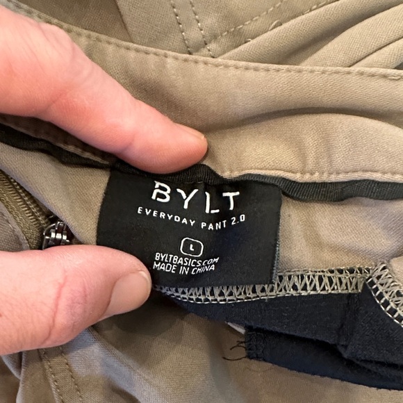 BYLT Basics Men's Taupe Chinos - Picture 2 of 4